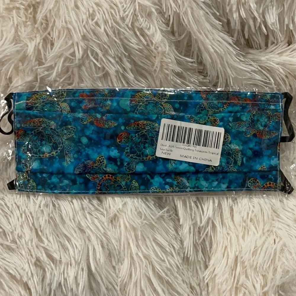 New gorgeous sea turtle face mask